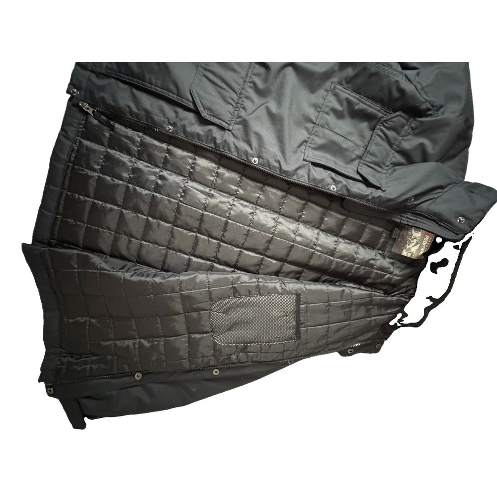 Xpedition Mens Winter Jacket Black Ripstop Quilted Puffer Coat Cargo Pockets XL - Picture 6 of 12
